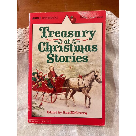 1991 Treasury of Christmas Stories Paperback by Ann McGovern, Scholastic Apple - Picture 1 of 5